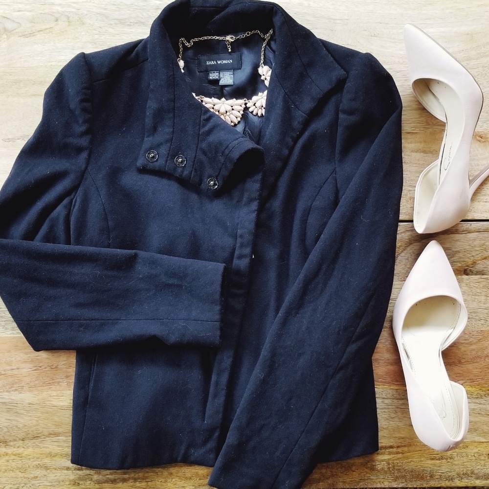 Zara Cashmere Wool Blend Coat